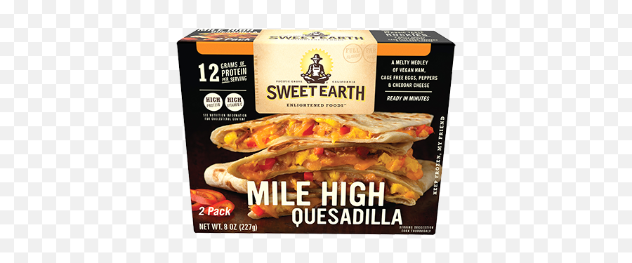 Mile High Quesadilla Sweet Earth Enlightened Foods - Sweet Earth Foods Png,Quesadilla Png