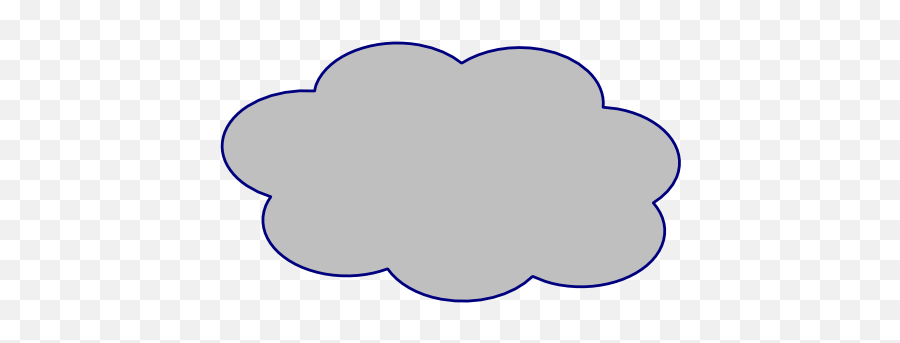 Grey Cloud Clip Art - Vector Clip Art Online Dot Png,Cartoon Clouds Png