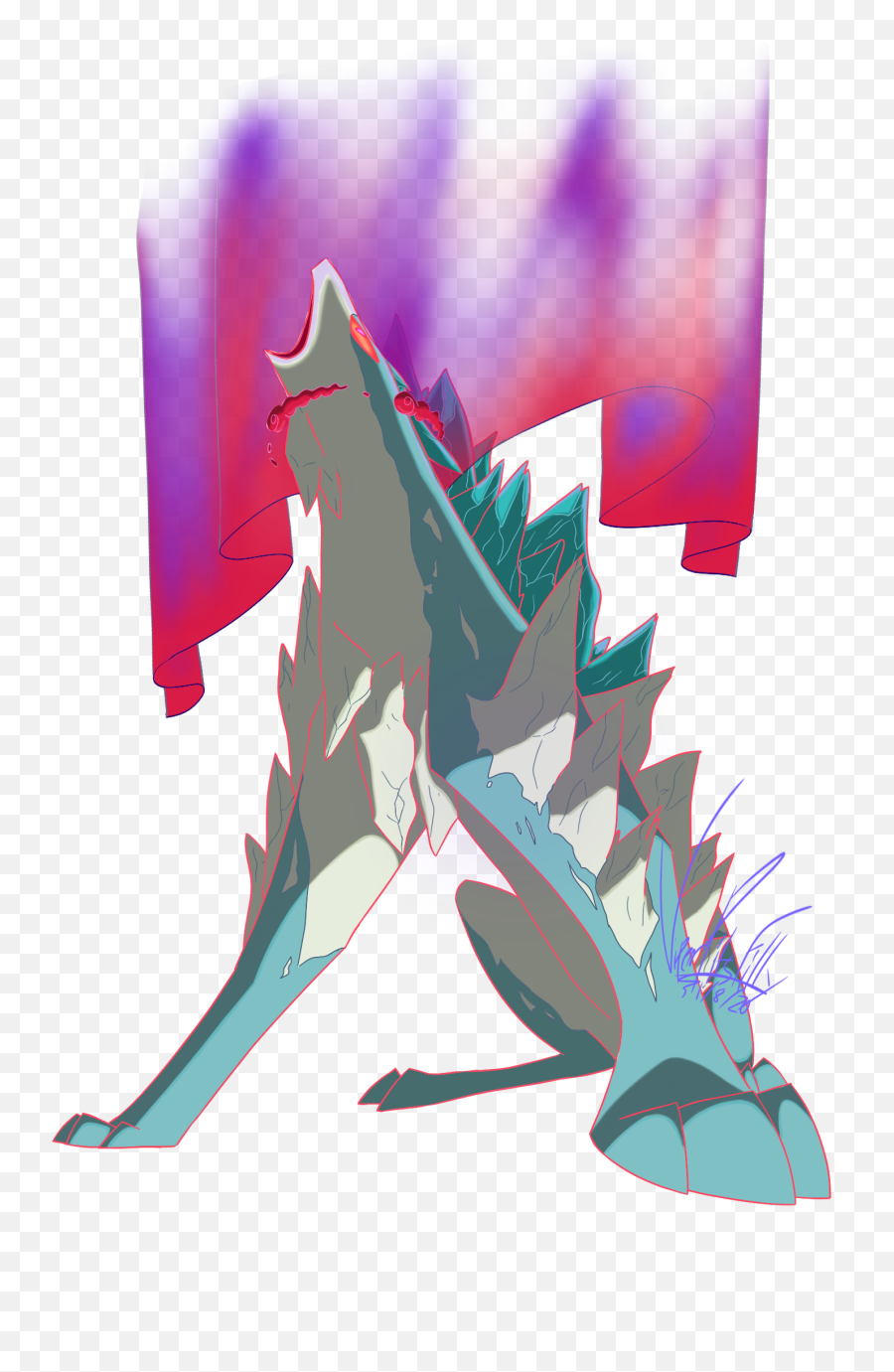 Gigantamax Suicune By Tangyviper - Fur Affinity Dot Net Pokemon Gigantamax Transparent Artwork Png,Suicune Png