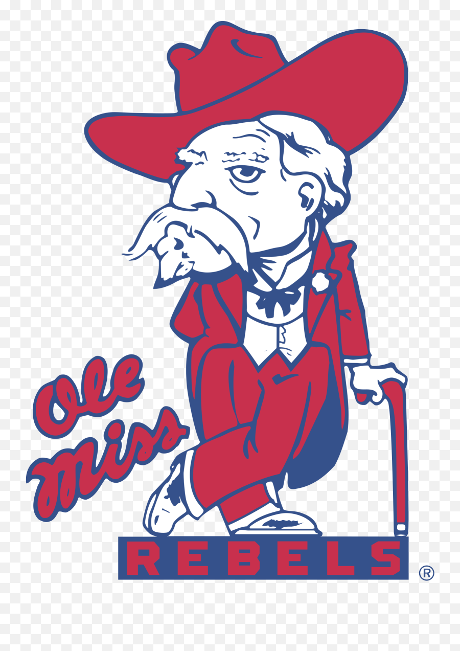 Ole Miss Rebels Logo Png Transparent - Colonel Reb Ole Miss Rebel,Rebel Png