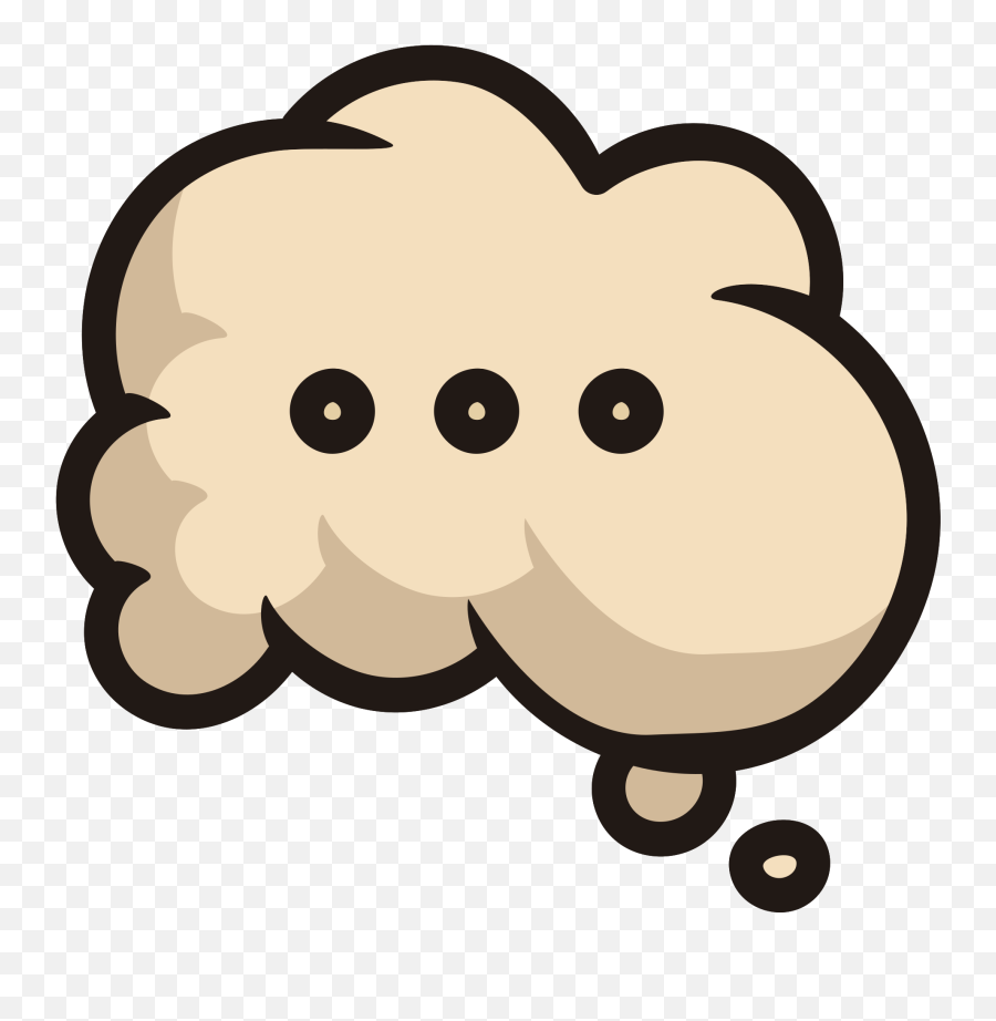 Free Thinking Speech Bubble Png With - Happy,Thinking Bubble Transparent