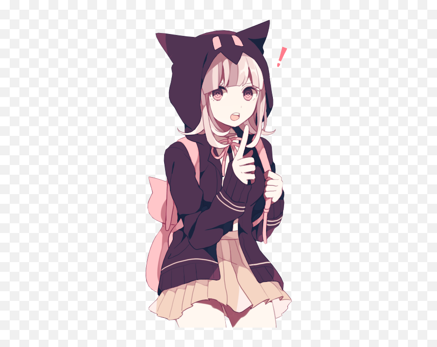 Clip Art Freeuse Library Danganronpa Transparent Chiaki - Neko Anime Kawaii Png,Danganronpa Transparent