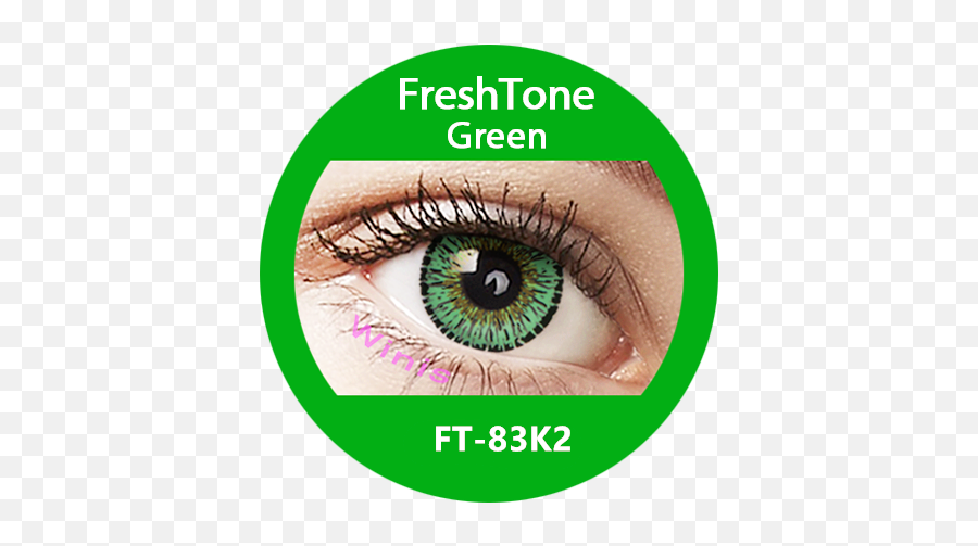 Freshtone Eye To Green 1 Year 15mm 3 Tone Big Eyes - Green Freshtone Png,Big Eyes Png