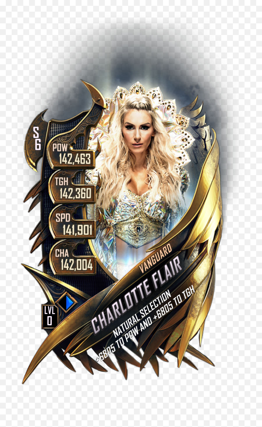 Wwesc S6 Charlotte Flair Vanguard - Wwe Supercard Alexa Bliss Vanguard Png,Flair Png
