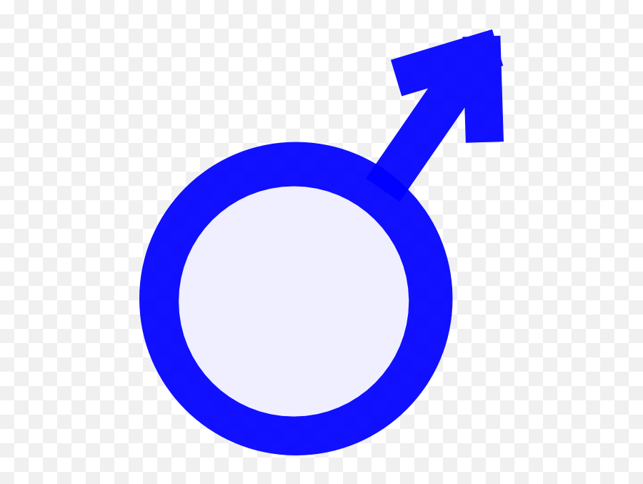Man Symbol Clip Art - Vector Clip Art Online Male Sign In Blue Png,Male Toilet Icon