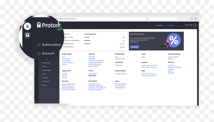 Protonmail Version 40 Beta Is Now Available - Protonmail Blog Language Png,Beta Version Icon