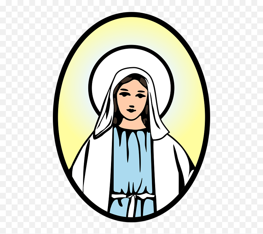 Virgin Mary Catholic Church - Mary Mother Of God Cartoon Png,Virgin Mary Png