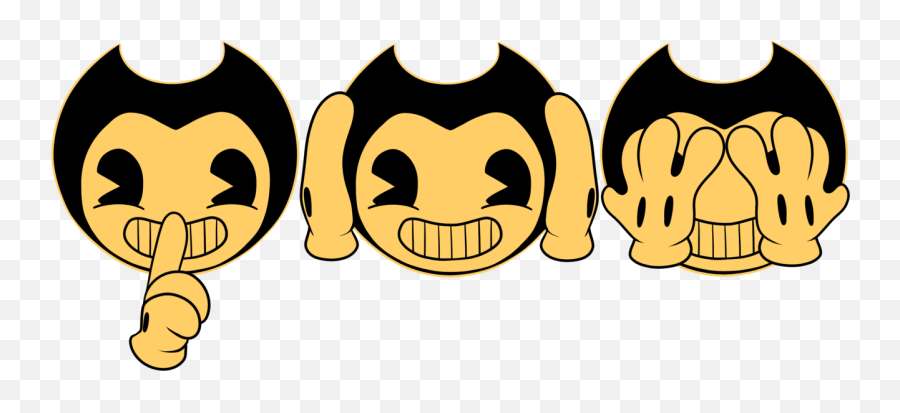 Ink Machine Evil Bendy Costume - See No Evil Hear No Evil Speak No Evil Cholo Emoji Png,Bendy Icon