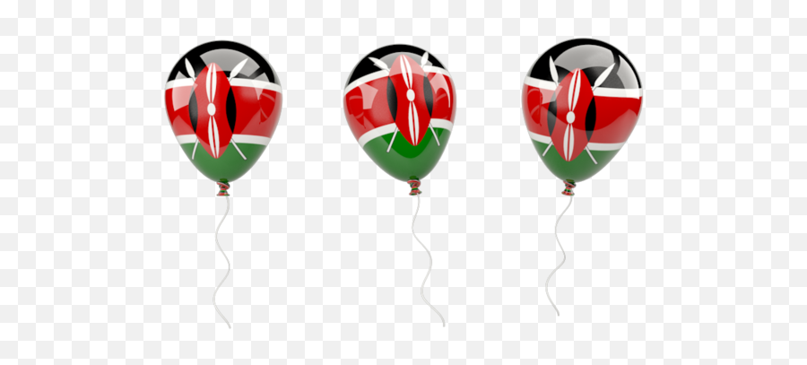 Air Balloons Illustration Of Flag Kenya - Pakistan Balloon Flag Png,Balloons Icon