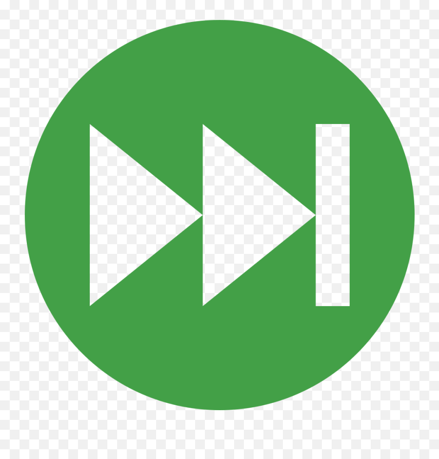 Fileeo Circle Green Fast - Forwardsvg Wikimedia Commons Transparent Play Pause Button Png,Skip Forward Icon