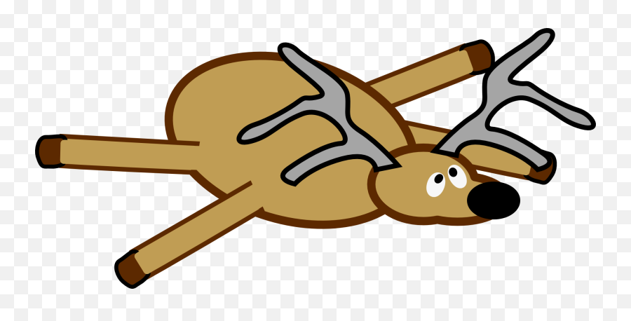 Splatted Accident Reindeer - Reindeer Crashing Cartoon Png,Crash Png