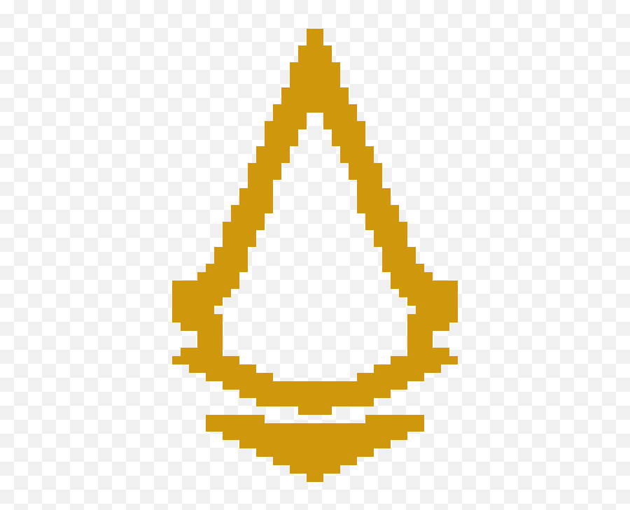 Pixilart - Assassin Creed Symbol Gold By Koolkorben Creed Logo Png,Assassins Creed Logo Png