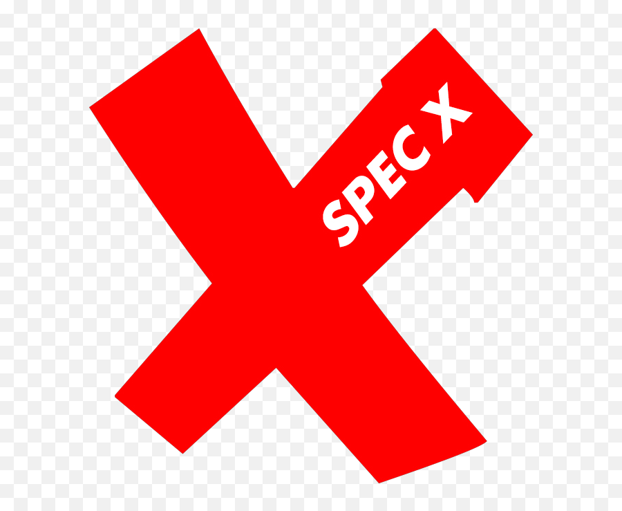 Spec X - Graphic Design Png,Red X Png