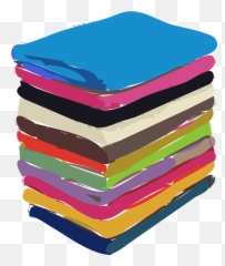 Bathroom Cloth Clothing - Folded Clothes Vector Png