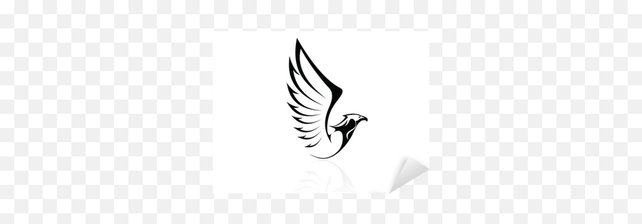 Sticker Hawkfalconeagle - Vector Logo Sign Icon Pixersus Tribal Falcon Png,Sign In Icon Vector