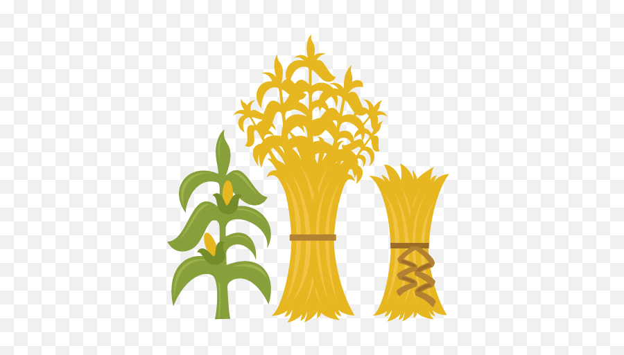 Corn Stalks Svg Cutting Files For Scrapbooking Fall Cut - Fall Corn Stalks Clipart Png,Corn Clipart Png