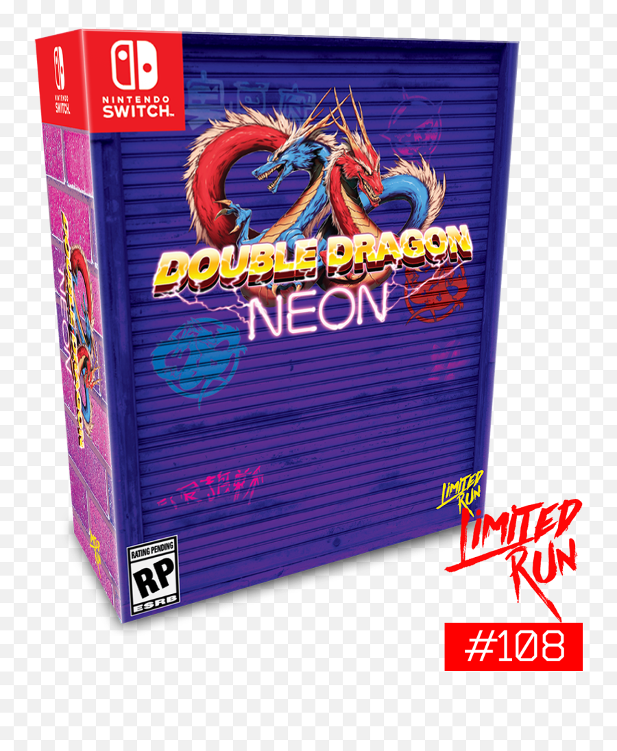 Limited Run 108 Double Dragon Neon Classic Edition Switch Presale Png Icon 3ds Aluminum Case