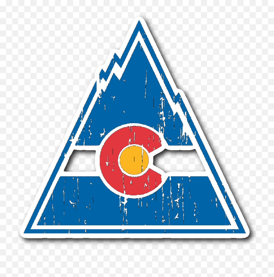 Retro Colorado Rockies Inspired Sticker - Colorado Rockies Nhl Logo Png,New Jersey Devils Logo Png