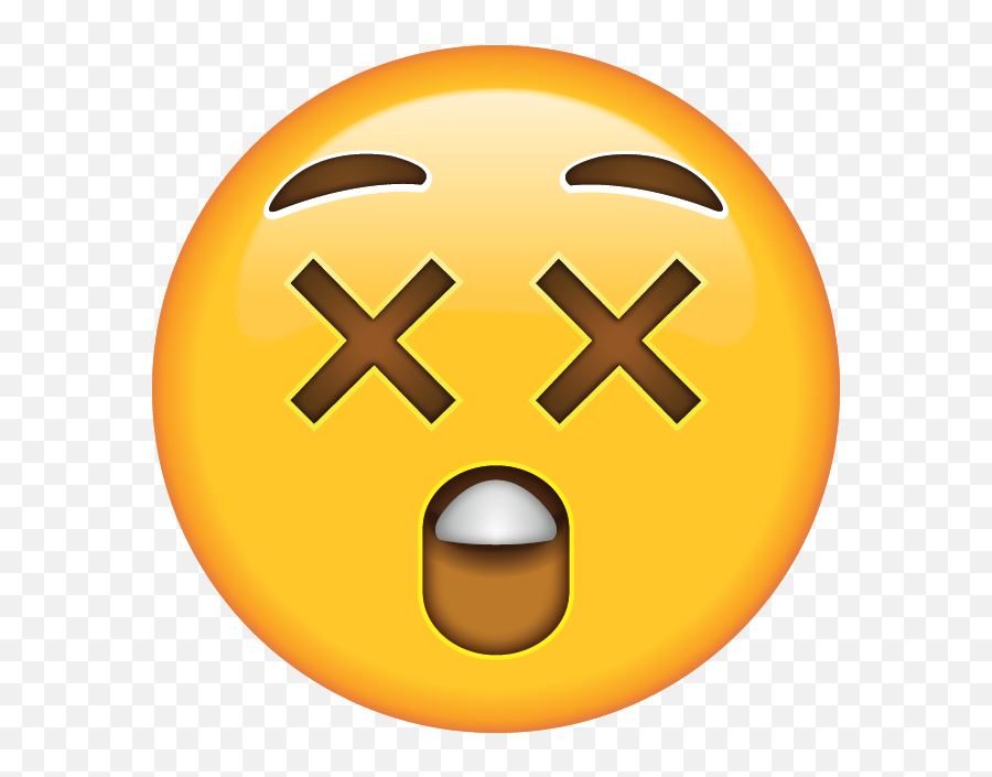 Surprised Face Emoji Png 5 Image - Dizzy Face Emoji,Shocked Emoji Transparent Background