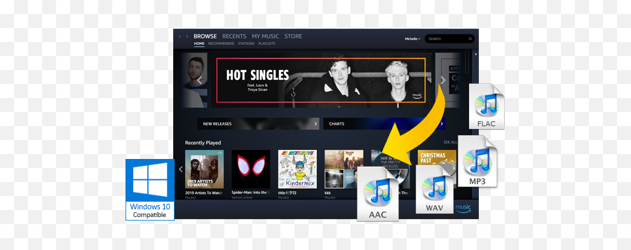 Amazon Music Downloader Download Songs From - Screenshot Png,Amazon Music Logo Png