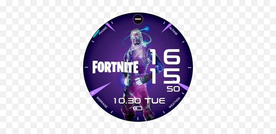 Addicted To Fortnite Download The Galaxy Watch - Fortnite Png,Purple Skull Trooper Png