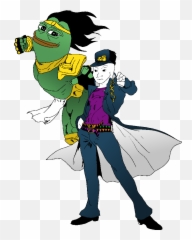 Download Jotaro Kujo Pepe Character - The Frog Jojo png