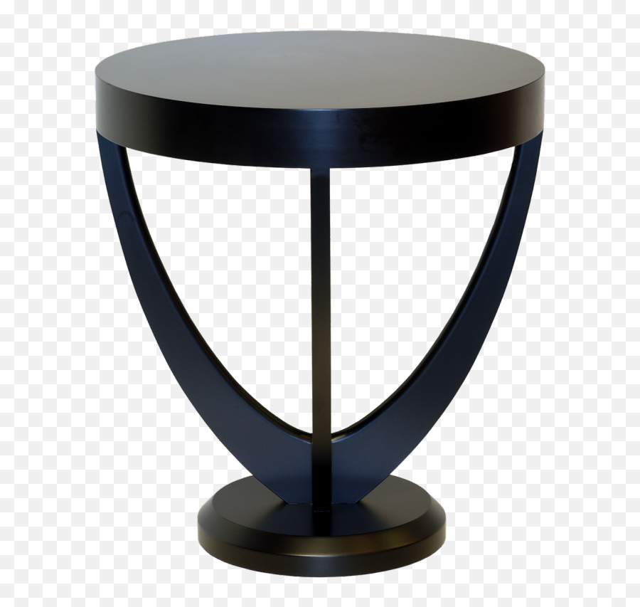 Lalique Side Table In Black Laquer Base - James Salmond Furniture Transparent Night Table Png,Tables Png