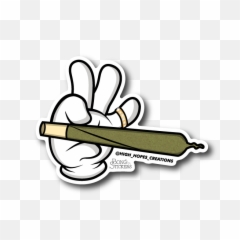 Blunt Clipart Kush - Weed Sticker Png