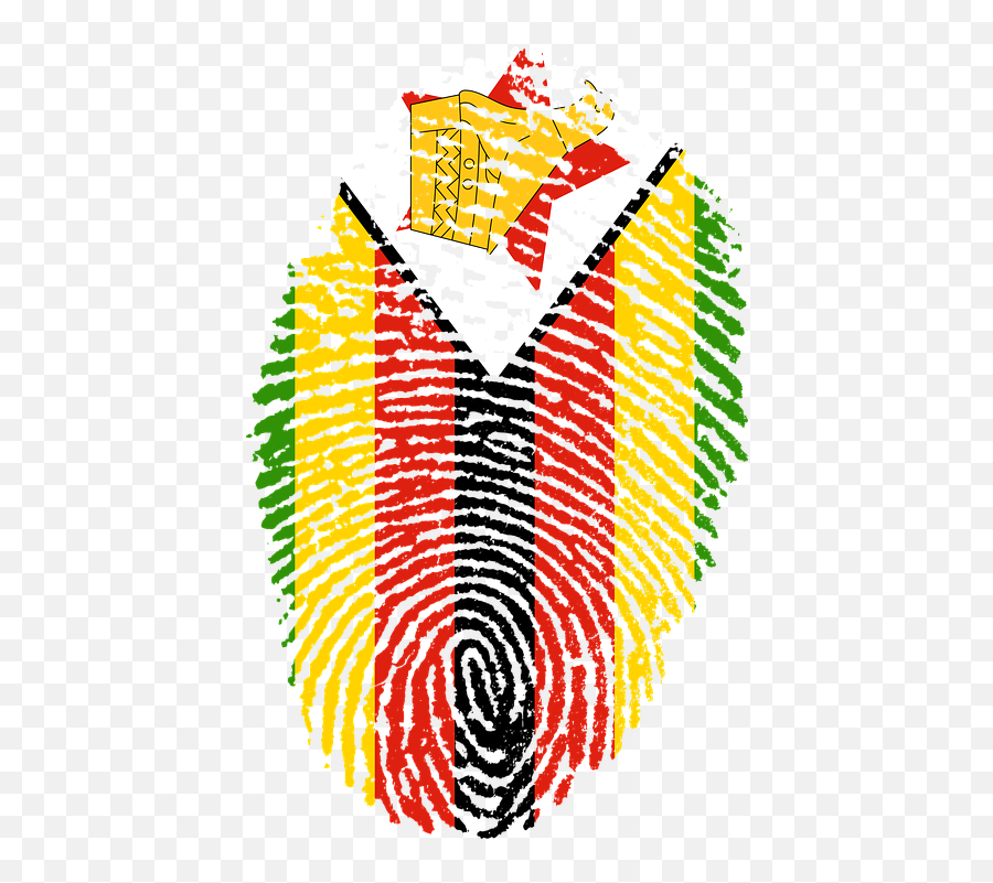 Download Zimbabwe Flag Fingerprint Country Pride - Zimbabwe Flag Fingerprint Png,Pride Flag Png