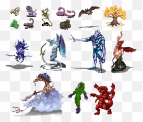 2d Rpg Enemy Set - Rpg Maker Summon Animations Png,Enemy Png