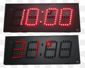 Nzn 30cm Led Digital Clock Outdoor - With Leds png