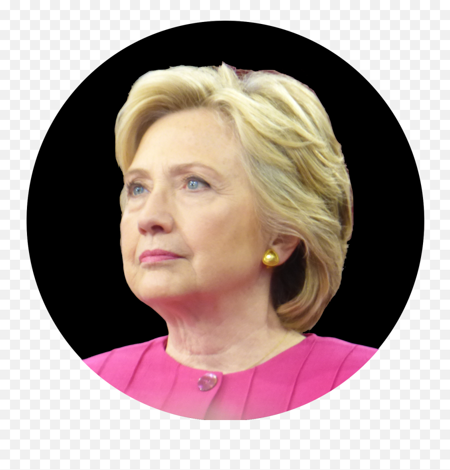Woman Face Png - Hillary Clinton In A Circle,Hillary Face Png