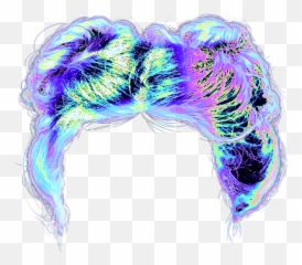 Hair Wig Aesthetic Background Sticker By Dinaaaaaah - Wig Emoji png