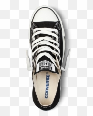 Converse Chuck Taylor All Star Ox - Black Shoes Top View Png,Converse Png