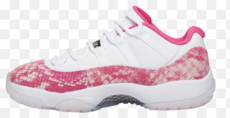 Wmns Air Jordan 11 Retro Low White - Pink Snake Jordan Shirts Png,Jordan Transparent