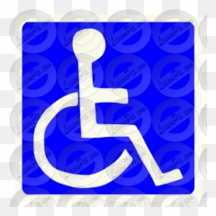 Handicap Stencil For Classroom Therapy Use - Great Illustration Png,Handicap Png