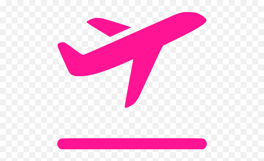 Deep Pink Airplane Takeoff Icon - Free Deep Pink Airplane Icons Pink Airplane Icon Transparent Png,Airplane Png Transparent