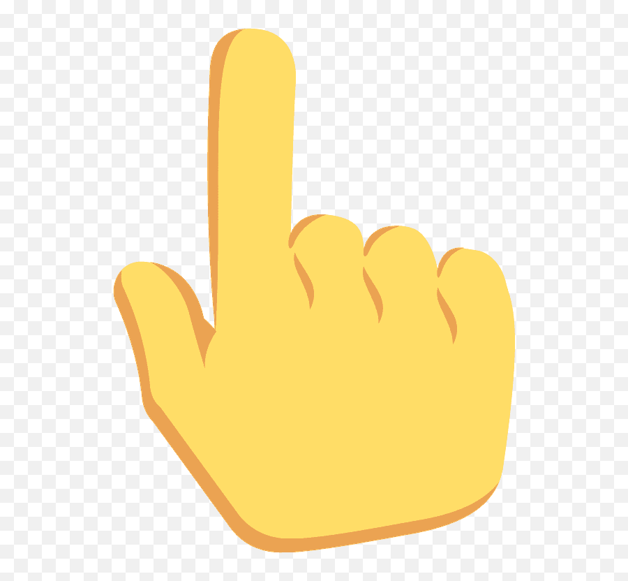 Download Backhand Index Pointing Up Emoji Clipart - Mao Hand Png,Emoji Thumbs Up Png