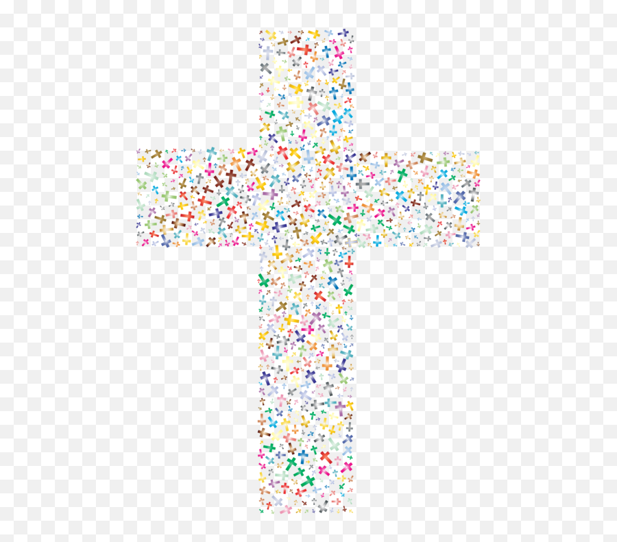 Symmetrytextsymbol Png Clipart - Royalty Free Svg Png Cross Colorful Transparent Background,Christianity Symbol Png