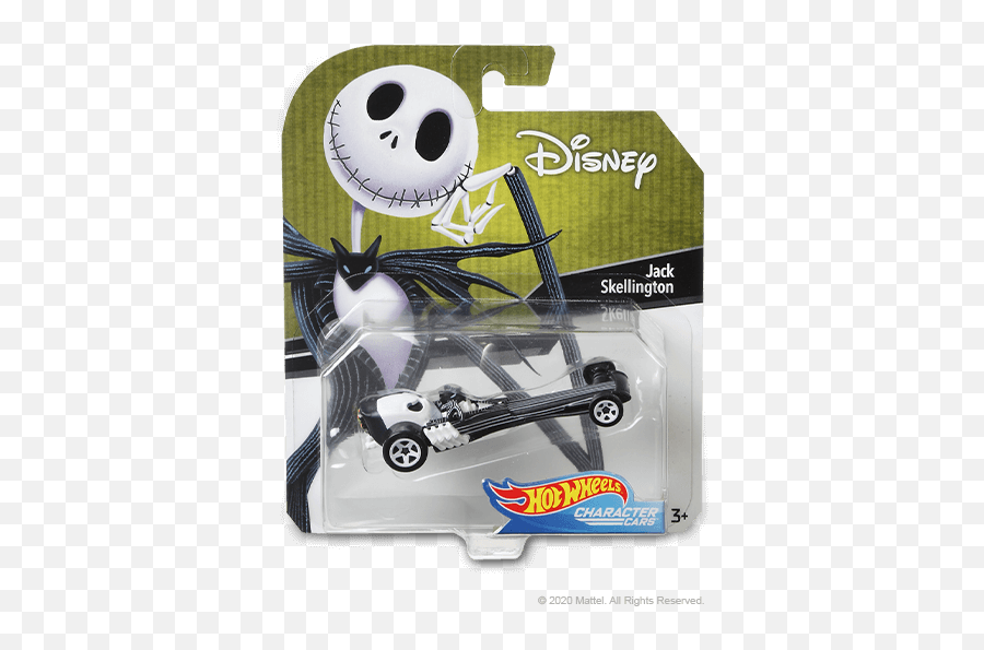 Mix 2 Disney And Pixar Character Cars Jack Skellington - Nightmare Before Christmas Hot Wheels Png,Jack Skellington Png