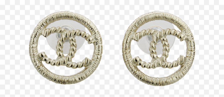 Download Goods A96082 Silver Earring Luxury Necklace Chanel - Chanel Earring Png,Earring Png