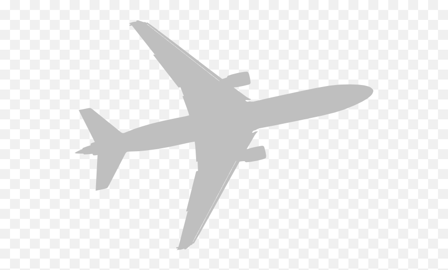 Aircraft Clipart Transparent Background - Grey Airplane Clipart Png,Airplane Clipart Transparent Background