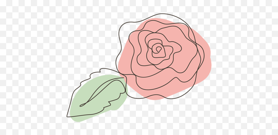 Rose Flower Line Drawing Stroke - Transparent Png U0026 Svg Flor Rosa  Dibujo Png,Rose Drawing Png - free transparent png images 