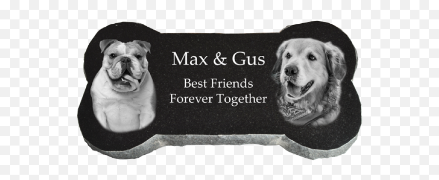 White Dog Bone Png - Granite Dog Bone Headstone Marker Dog Supply,Dog Bone Png