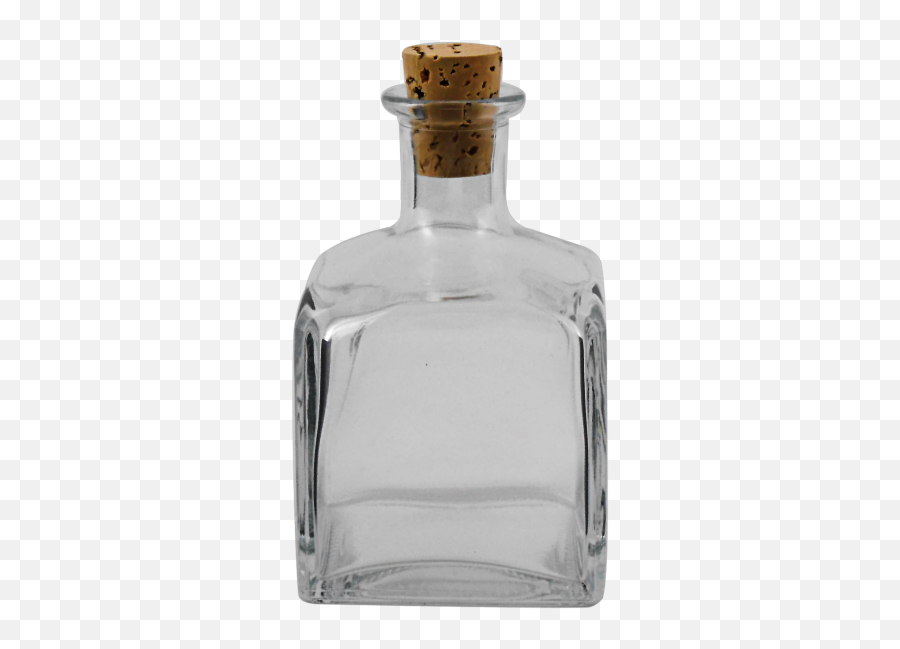 Square Bottle Cork Top 7 Oz - Bottle With Cork Png,Cork Png