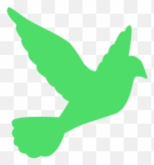 Flying White Dove Silhouette - Free Vector Silhouettes Lovely png