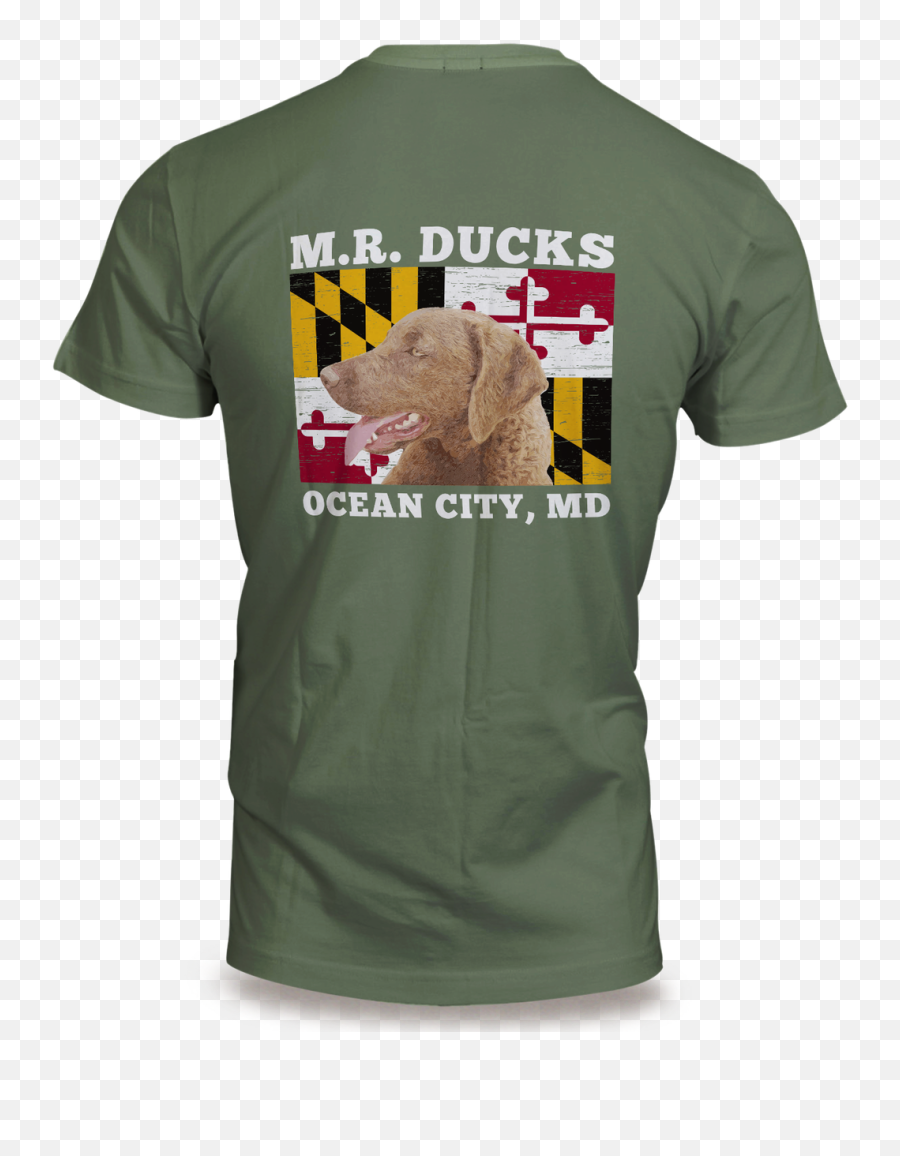Mr Ducks Md Flag Wchessie Short Sleeve Tee - Creek Tee Shirts Png,Maryland Flag Png