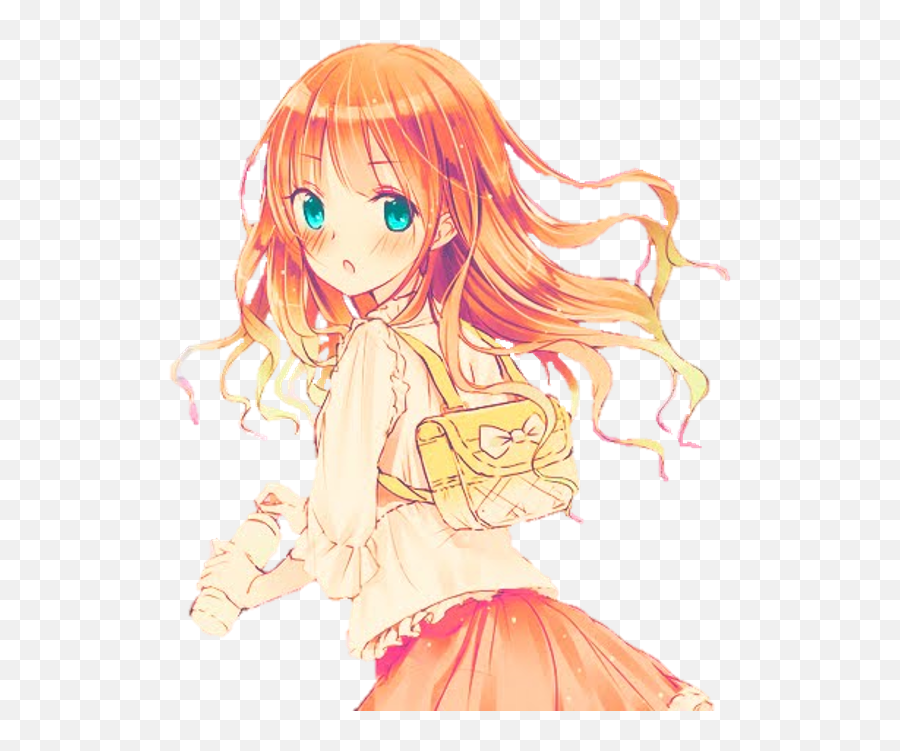 Hair Clipart Orange Transparent Free - Anime Girl Orange Hair Png,Anime Hair  Transparent - free transparent png images 
