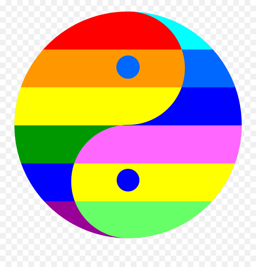 Yin And Yang Png Pic Arts - Ying Yang Color Wheel,Yin Yang Png