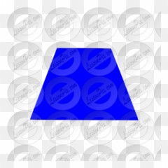 Trapezoid Stencil For Classroom Therapy Use - Great Circle Png,Trapezoid Png